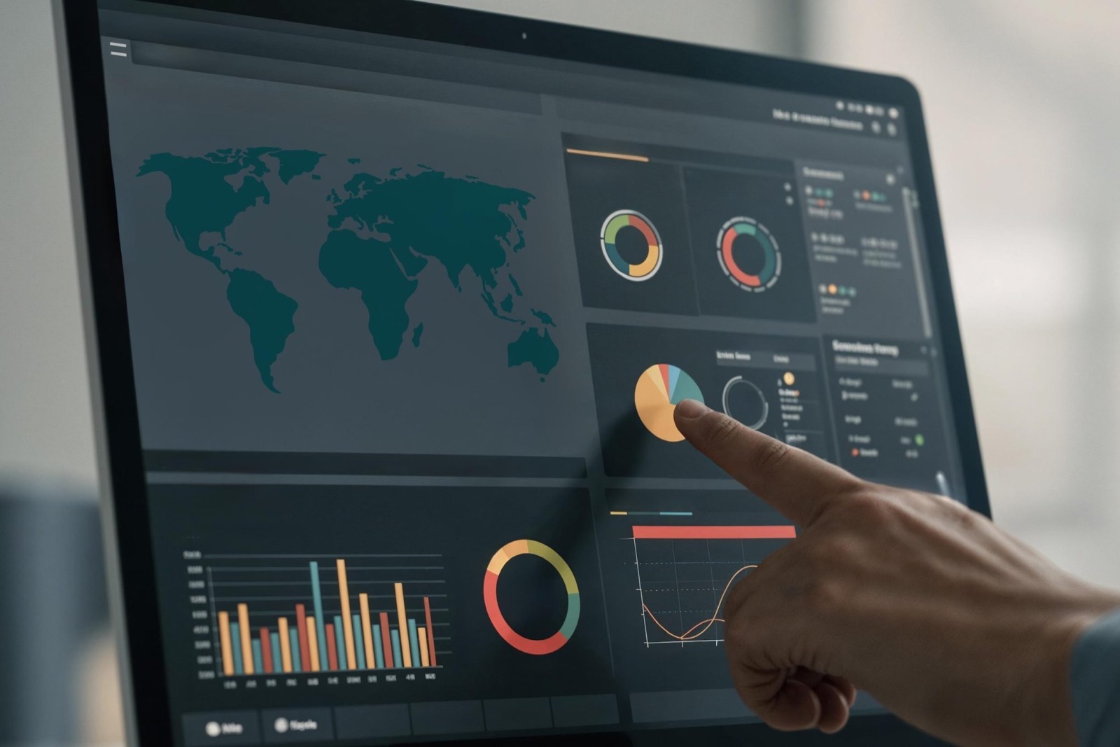 Dashboard de análisis de datos, métricas y medios digitales